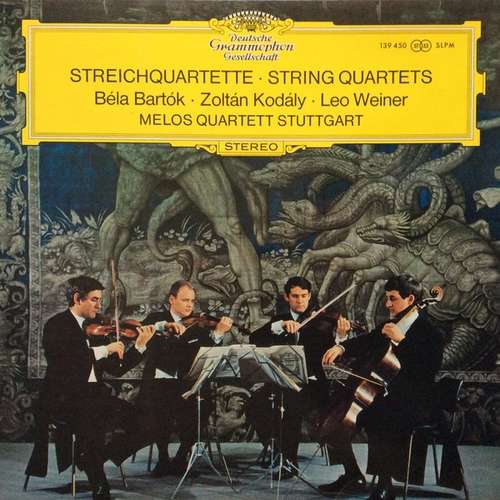 Cover Béla Bartók · Zoltán Kodály · Leo Weiner*, Melos Quartett Stuttgart* - Streichquartette = String Quartets (LP) Schallplatten Ankauf
