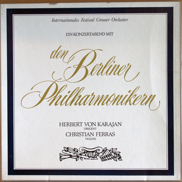 Cover Berliner Philharmoniker - Herbert von Karajan, Christian Ferras - Ein Konzertabend Mit Den Berliner Philharmonikern (4xLP, Comp + Box) Schallplatten Ankauf