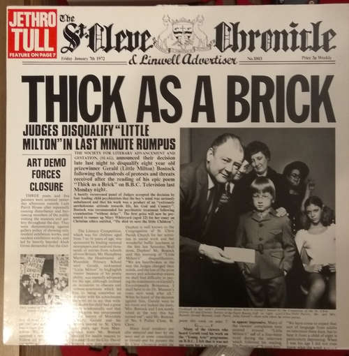 Cover Jethro Tull - Thick As A Brick (LP, Album, RE) Schallplatten Ankauf