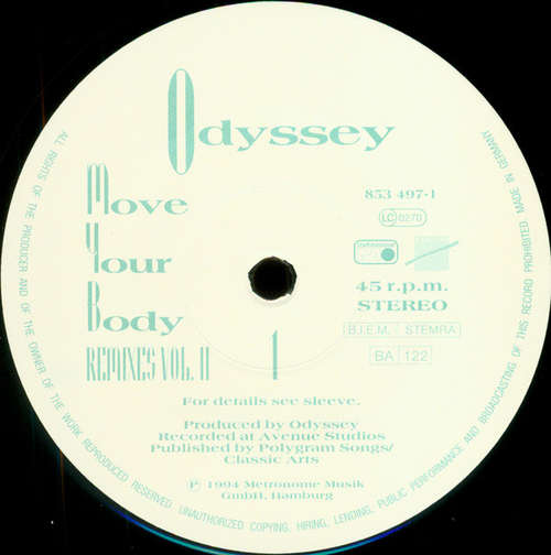 Cover Odyssey (4) - Move Your Body (Remixes Vol. II) (12) Schallplatten Ankauf