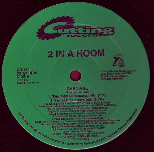 Cover 2 In A Room - Carnival (12) Schallplatten Ankauf