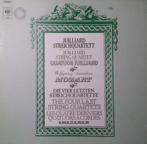 Cover Mozart* - The Juilliard Quartet* - The Last Four String Quartets (2xLP, Album, Box) Schallplatten Ankauf