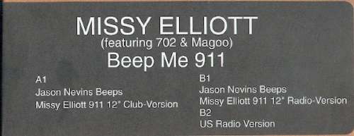 Cover Beep Me 911 Schallplatten Ankauf