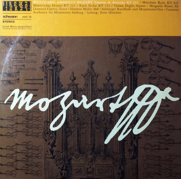 Cover Wolfgang Amadeus Mozart, Ernst Hinreiner, Camerata Academica des Mozarteums Salzburg* - Vesperae De Domenica KV 321 (LP) Schallplatten Ankauf