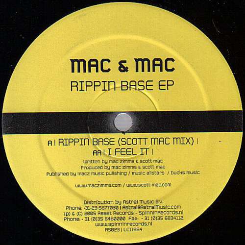 Cover Mac & Mac - Rippin Base EP (12, EP) Schallplatten Ankauf