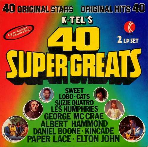 Cover Various - K-Tel's 40 Super Greats (2xLP, Comp) Schallplatten Ankauf