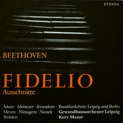 Cover Ludwig van Beethoven, Gewandhausorchester Leipzig, Kurt Masur - Fidelio op. 72 - Ausschnitte (LP) Schallplatten Ankauf