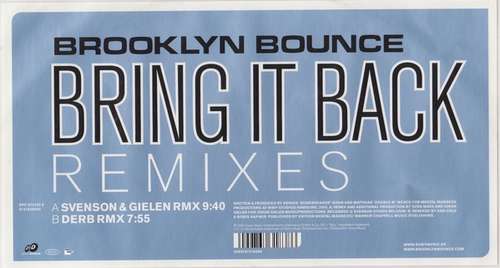 Cover Bring It Back (Remixes) Schallplatten Ankauf