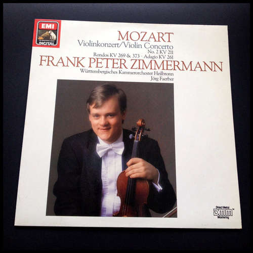 Cover Frank Peter Zimmermann, Mozart* - Violinkonzert / Violin Concerto No.2 KV 211 -  Rondos KV 269 & 373 - Adagio KV 261 (LP) Schallplatten Ankauf