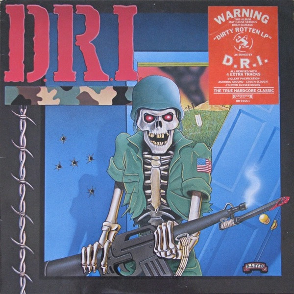 Cover D.R.I.* - Dirty Rotten LP / Violent Pacification (LP, Album, RE, Run) Schallplatten Ankauf