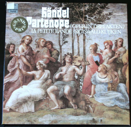 Cover G.F. Handel* - La Petite Bande, Sigiswald Kuijken - Partenope (4xLP, Album + Box) Schallplatten Ankauf