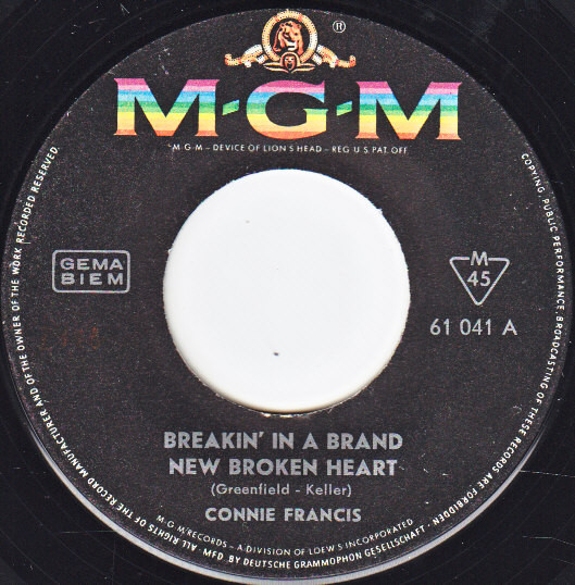 Bild Connie Francis - Breakin' In A Brand New Broken Heart (7) Schallplatten Ankauf