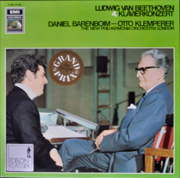Cover Ludwig van Beethoven, Daniel Barenboim — Otto Klemperer, The New Philharmonia Orchestra London* - Klavierkonzert Nr. 4 G-dur (LP) Schallplatten Ankauf
