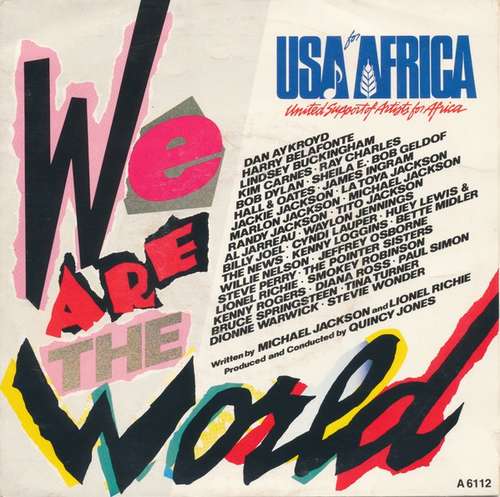 Cover USA For Africa - We Are The World (7, Single) Schallplatten Ankauf