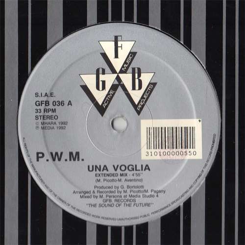 Cover P.W.M. - Una Voglia (12) Schallplatten Ankauf