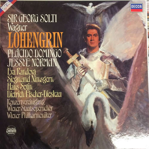 Cover Wagner* - Sir Georg Solti*, Placido Domingo, Jessye Norman - Lohengrin (4xLP + Box) Schallplatten Ankauf
