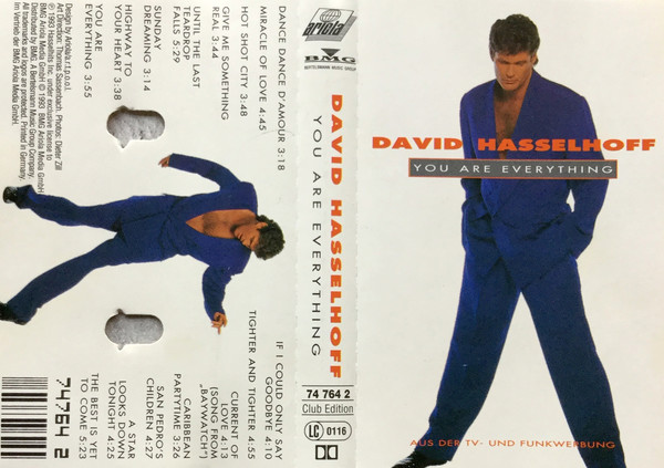 Cover David Hasselhoff - You Are Everything (Cass, Album, Club) Schallplatten Ankauf