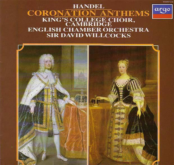 Cover Händel*, The King's College Choir Of Cambridge, English Chamber Orchestra, David Willcocks - Cornoation Anthems (LP) Schallplatten Ankauf