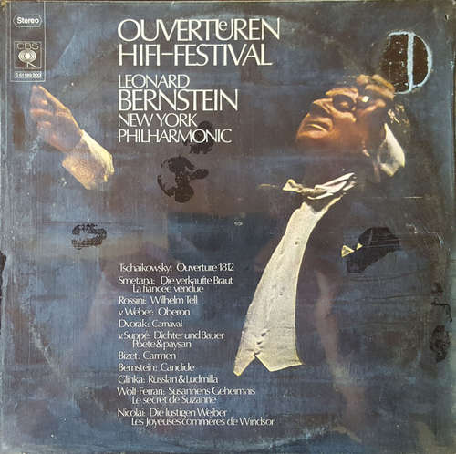 Cover Leonard Bernstein, New York Philharmonic* - Ouvertueren Hifi-Festival (2xLP, Album) Schallplatten Ankauf