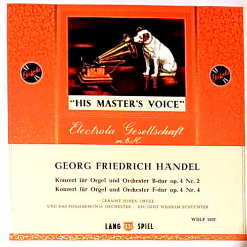 Cover Handel* - Konzert Für Orgel Nr. 2 In B-Dur * Nr. 4 In F-Dur (10) Schallplatten Ankauf
