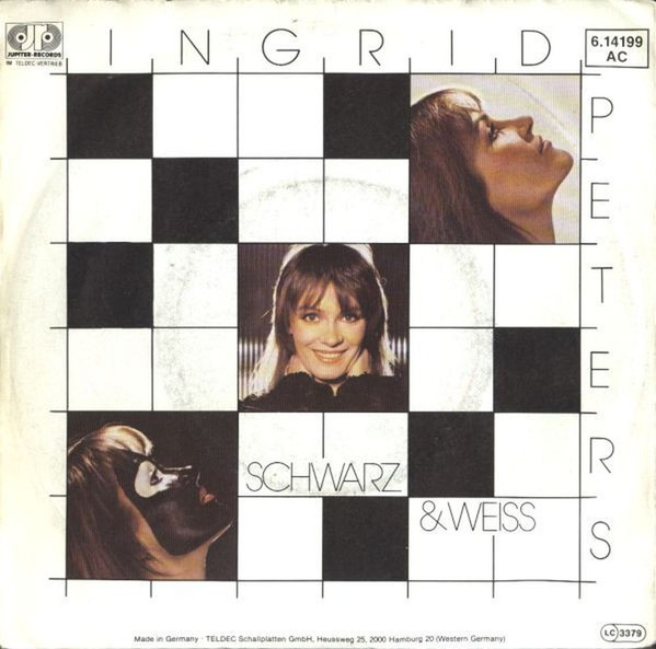 Cover Ingrid Peters - Schwarz & Weiß (7, Single, Promo) Schallplatten Ankauf