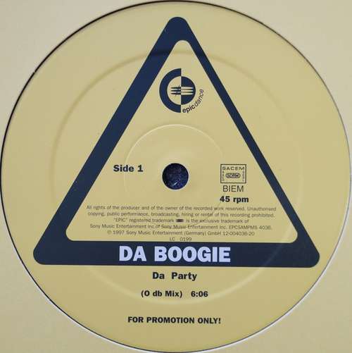Cover Da Boogie - Da Party (12, Promo) Schallplatten Ankauf