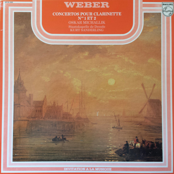 Cover Weber*, Oskar Michallik, Staatskapelle Dresden, Kurt Sanderling - Concertos Pour Clarinette N°1 & 2 (LP, RE) Schallplatten Ankauf