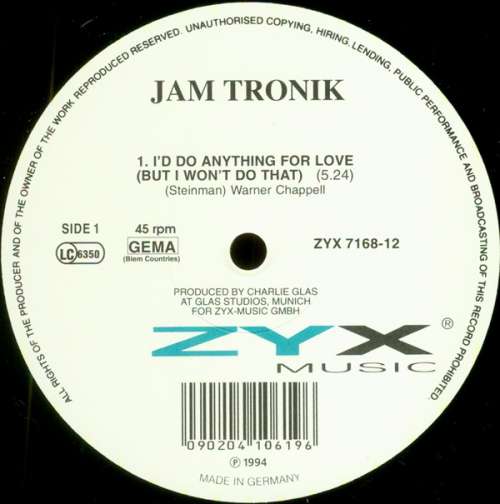 Bild Jam Tronik - I'd Do Anything For Love (12) Schallplatten Ankauf