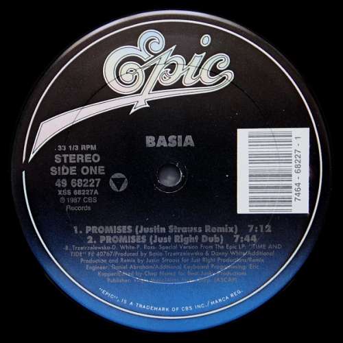 Cover Basia - Promises (12, Maxi) Schallplatten Ankauf