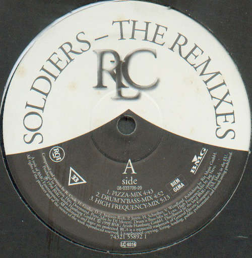 Cover RLC - Soldiers - The Remixes (12, Maxi) Schallplatten Ankauf