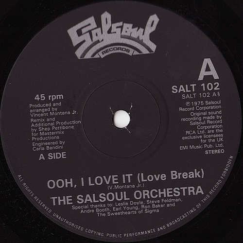 Cover The Salsoul Orchestra - Ooh, I Love It (Love Break) (12) Schallplatten Ankauf
