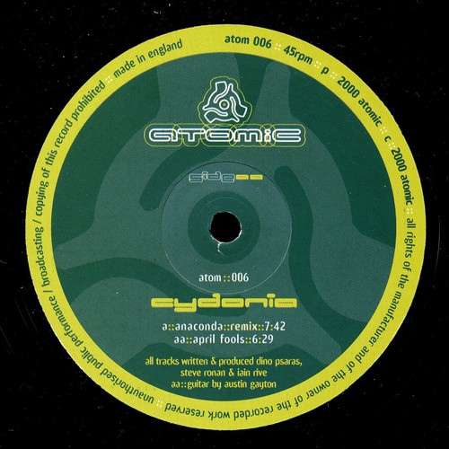 Cover Cydonia - Anaconda (Remix) / April Fools (12) Schallplatten Ankauf