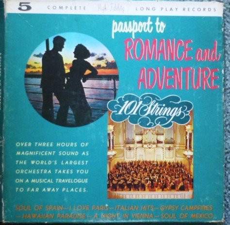 Cover 101 Strings - Passport to Romance and Adventure (5xLP, Comp, Box) Schallplatten Ankauf
