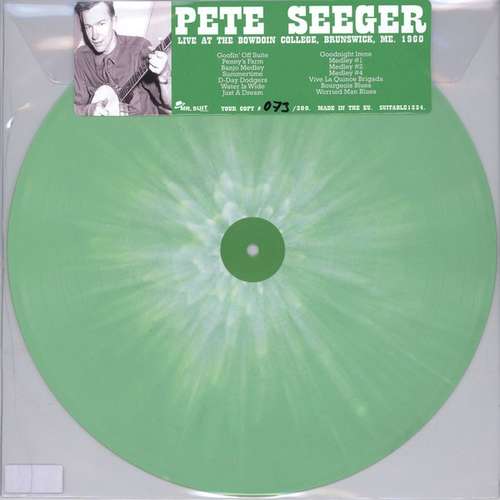 Cover Pete Seeger - Live At The Bowdoin College, Brunswick, Me. 1960 (LP, Ltd, Gre) Schallplatten Ankauf