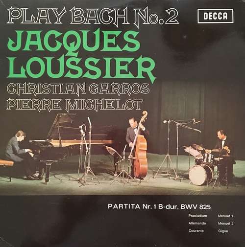 Cover Jacques Loussier / Christian Garros / Pierre Michelot - Play Bach No.2 (LP) Schallplatten Ankauf
