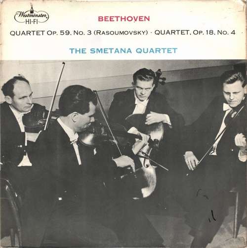 Cover Beethoven* - The Smetana Quartet* - Quartet Op. 59, No. 3 (Rasoumovsky) / Quartet, Op. 18, No. 4 (LP) Schallplatten Ankauf