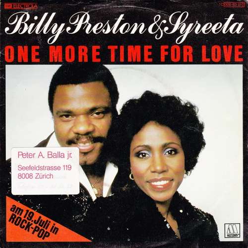 Cover Billy Preston & Syreeta - One More Time For Love (7) Schallplatten Ankauf