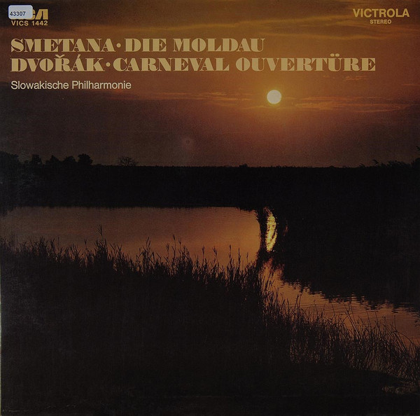 Cover Slowakische Philharmonie* - Smetana • Die Moldau / Dvorak • Carneval Ouverture (LP) Schallplatten Ankauf