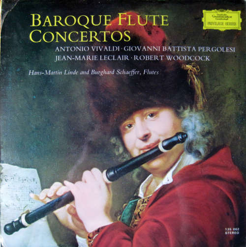Bild Vivaldi* • Pergolesi* • Leclair* - Woodcock*, Hans-Martin Linde, Burghard Schaeffer - Baroque Flute Concertos (LP) Schallplatten Ankauf