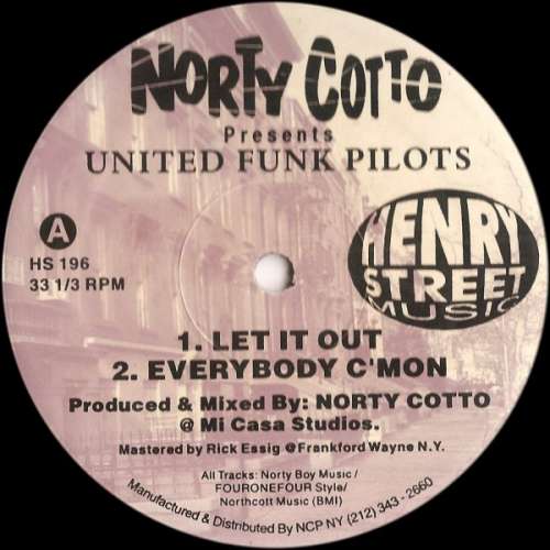 Cover Norty Cotto Presents United Funk Pilots - United Funk Pilots EP (12, EP) Schallplatten Ankauf