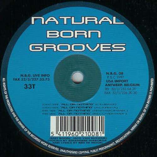 Cover Natural Born Grooves - All Or Nothing (12) Schallplatten Ankauf