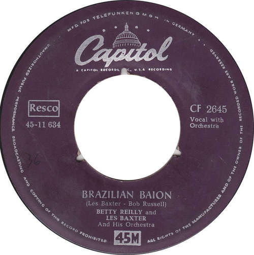 Cover Betty Reilly ,And Les Baxter And His Orchestra* - Brazilian Baion / Magdalena  (7, Mono) Schallplatten Ankauf