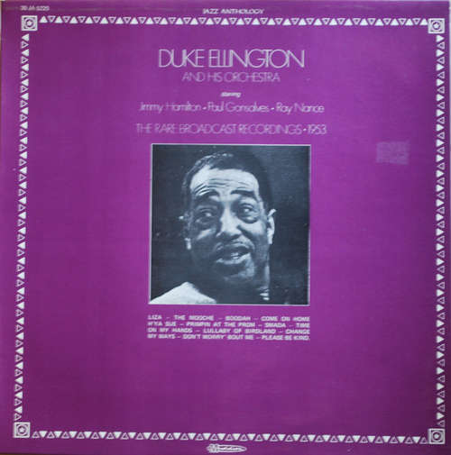 Cover Duke Ellington And His Orchestra - The Rare Broadcast Recordings - 1953 (LP, Comp) Schallplatten Ankauf