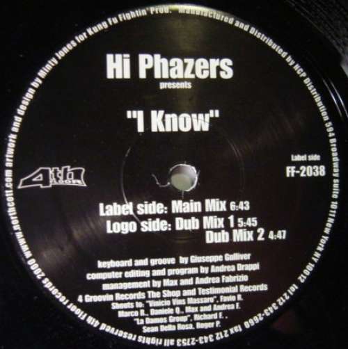 Cover Hi Phazers - I Know (12) Schallplatten Ankauf