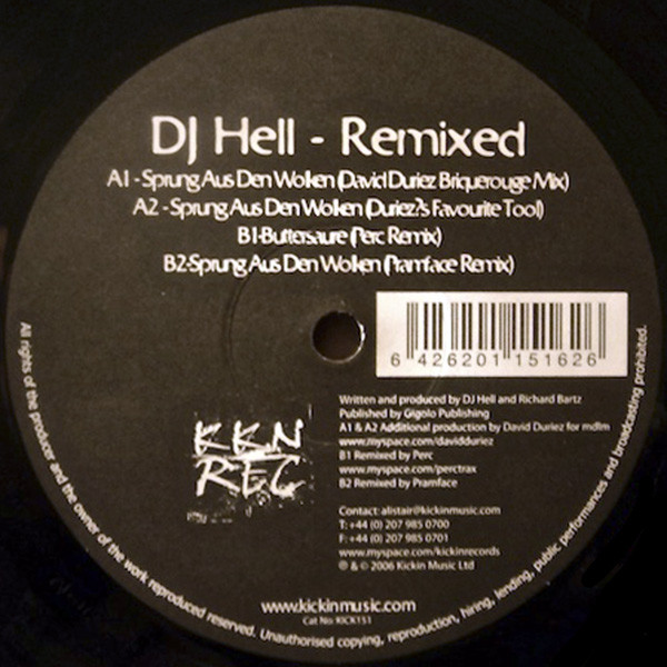 Cover DJ Hell* - Remixed (12) Schallplatten Ankauf