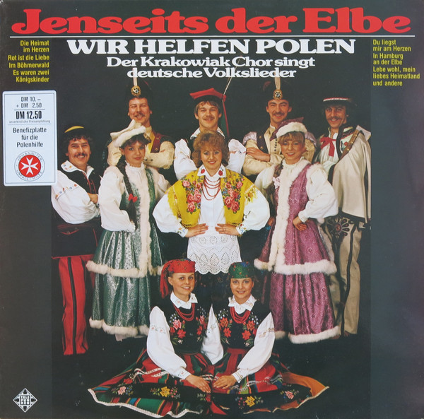 Cover Der Krakowiak Chor - Jenseits Der Elbe (Wir Helfen Polen - Der Krakowiak Chor Singt Deutsche Volkslieder) (LP) Schallplatten Ankauf