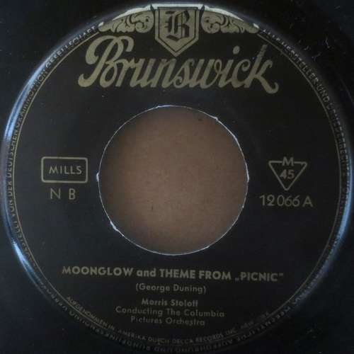 Cover George Duning / Morris Stoloff - Moonglow And Theme From Picnic (7, Single) Schallplatten Ankauf