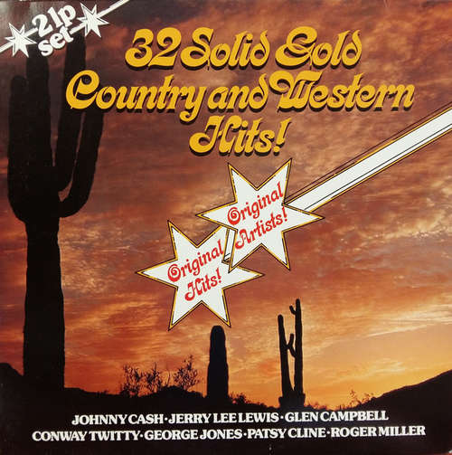Cover Various - 32 Solid Gold Country And Western Hits! (2xLP, Comp, Gat) Schallplatten Ankauf