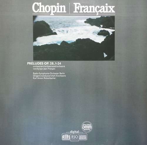 Cover Frédéric Chopin, Jean Françaix, Radio-Symphonie-Orchester Berlin, Karl Anton Rickenbacher - Préludes Op.8, 1-24 (LP) Schallplatten Ankauf
