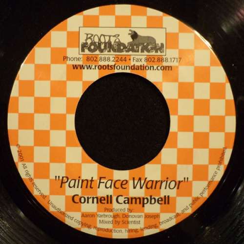 Cover Cornell Campbell - Paint Face Warrior (7) Schallplatten Ankauf